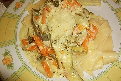 Nudeln mit Gemüse und Frischkäse 9
