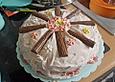 Stracciatella - Erdbeer - Torte