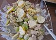 H&uuml;hnchen - K&auml;se - Trauben - Salat