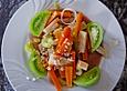 Lauwarmer Salat von Wurzelgem&uuml;se mit Brombeerdressing