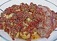 Kartoffeln mit Tapenade und Lammkoteletts