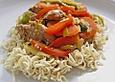 Asiatische Gem&uuml;se - Pfanne mit H&auml;hnchen