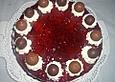 Nougat - Preiselbeer - Torte