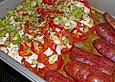 Tomaten - Paprika - Gem&uuml;se mit Schafsk&auml;se und Sucuk