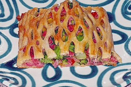 Brokkoli - Leberkäse - Strudel