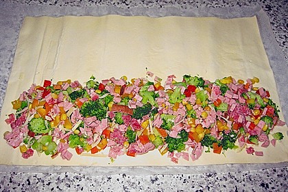 Brokkoli - Leberkäse - Strudel 7