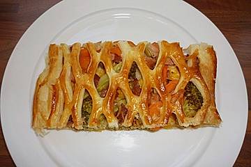 Brokkoli - Leberkäse - Strudel