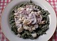 Unkrautsp&auml;tzle mit Spargel - Champignon - Ragout