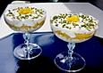 Amaretto - Cr&egrave;me mit Pfirsichen