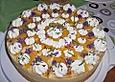 Pfirsichtorte mit Lavendel