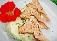Gegrillter Lachs mit Kartoffelkaas
