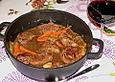 Lamm in karamellisierter Sauce
