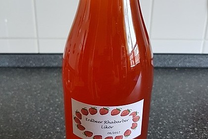 Erdbeer - Rhabarber - Likör 7