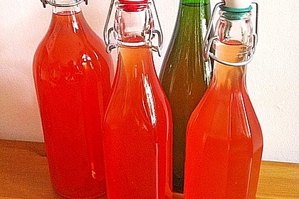 Erdbeer - Rhabarber - Likör 1
