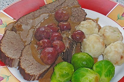 Hirschbraten in Rotwein - Kirschsauce 8