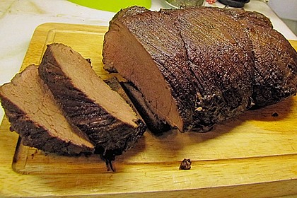 Hirschbraten in Rotwein - Kirschsauce 16