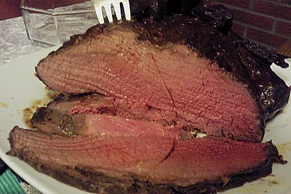 Hirschbraten in Rotwein - Kirschsauce 13