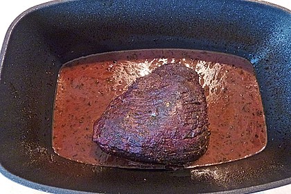 Hirschbraten in Rotwein - Kirschsauce 17