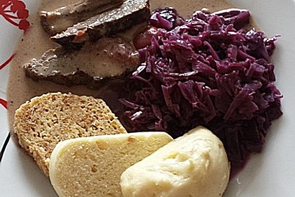 Hirschbraten in Rotwein - Kirschsauce 23
