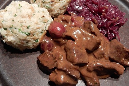 Hirschbraten in Rotwein - Kirschsauce 19