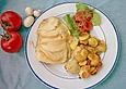 &Uuml;berbackene Putenschnitzel