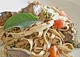 Tagliatelle mit Leber und Salbei
