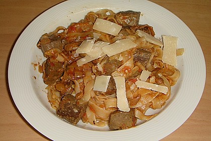 Tagliatelle mit Leber und Salbei 2