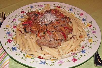 Tagliatelle mit Leber und Salbei 6