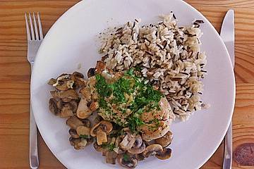 Überbackene Putenschnitzel