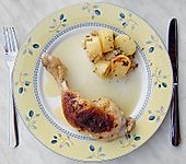 Knoblauch - H&auml;hnchenschenkel (Bild)