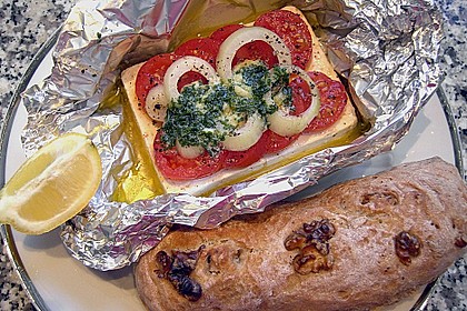 Gebackener Schafsk&auml;se in Folie 3