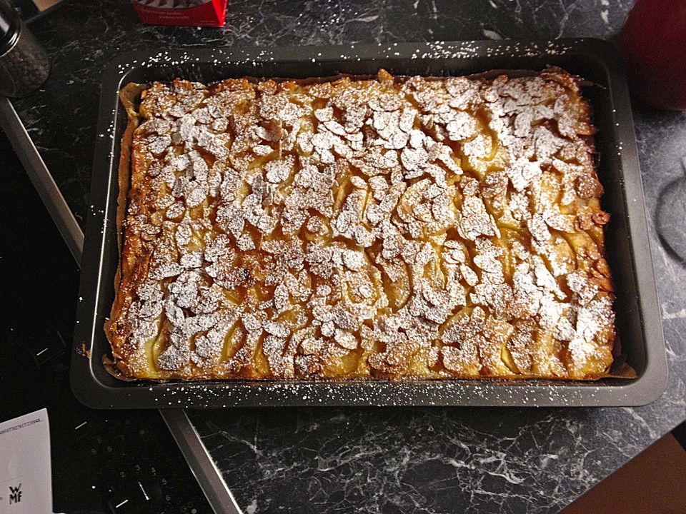 Apfelkuchen blech sahne mandeln Rezepte | Chefkoch.de
