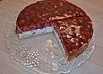 Quarkkuchen mit Grie&szlig; und Sauerkirschen