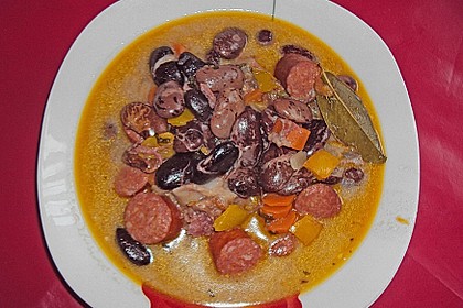 Echte ungarische Bohnensuppe 1