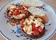 Gef&uuml;llte Riesenchampignons zum Grillen