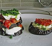 Vegetarischer Mozzarella Burger (Bild)