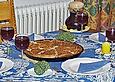 Zwiebelkuchen zu jungem Wein