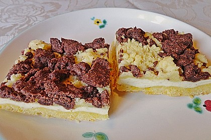 Quark - Kr&uuml;melkuchen mit bunten Streuseln