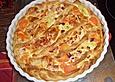 Gem&uuml;sekuchen mit Schinken