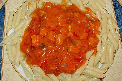 Makkaroni mit Tomatensoße nach Ossi - Art 2