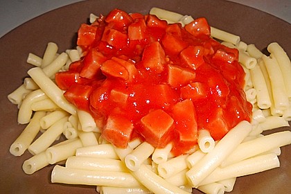 Makkaroni mit Tomatensoße nach Ossi - Art 1