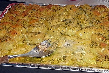 Blechkartoffeln mit Kr&auml;uterbutter