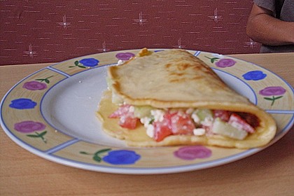 Gef&uuml;llter Pfannkuchen