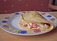 Gef&uuml;llter Pfannkuchen