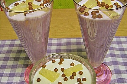 Fruchtquark mit Ananas 3