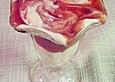 Bananencreme mit Himbeermus