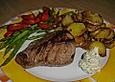 Hirschsteak