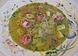 Kartoffel - Zwiebelsuppe mit Mettwurst