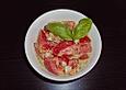 Tomatensalat mit Maggi und saurer Sahne