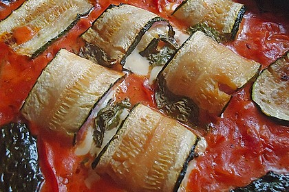 Zucchini - Schinkenr&ouml;llchen &uuml;berbacken 2